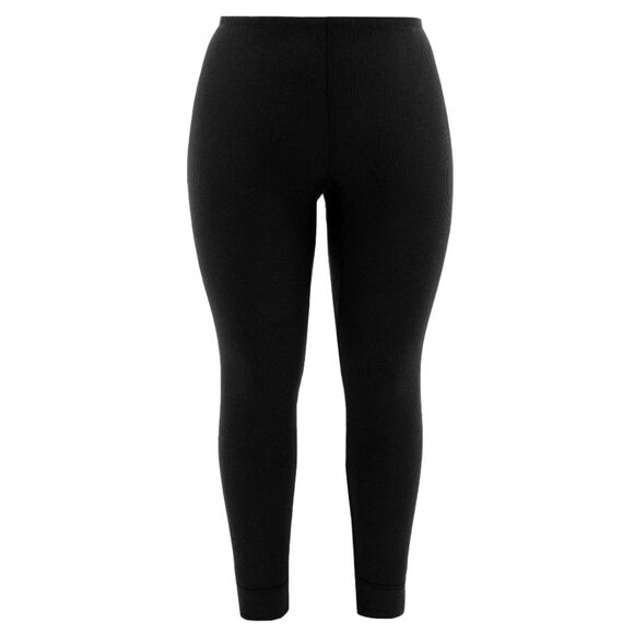 Black Fruit of the Loom Women's Eversoft Waffle Thermal Pants Size L - Picture 1 of 8